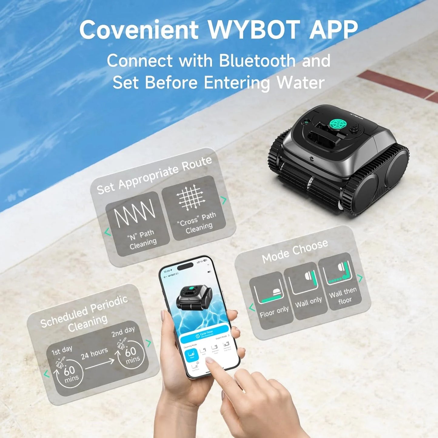 C1 Cordless Robotic Pool Cleaner