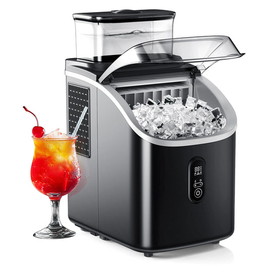 34.5 Lbs Cube Countertop Ice Maker with External Water Tank, 16Pcs /13 Mins, Auto-Cleaning